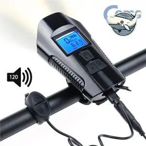[하프클럽/]자전거 속도계 겸용 라이트 경고벨 자전거 안전
