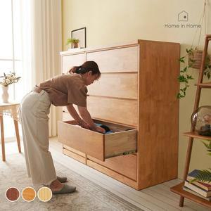 [홈인홈]메가 칸칸이 원목 서랍장 5단 900_G01