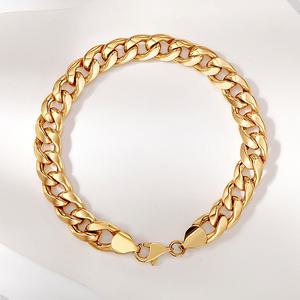 [골드팡] 14k 심플리시티 커브체인 팔찌