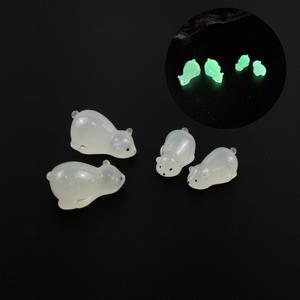 미니 야광 형광 북극곰 인형 화분 어항 장식 인테리어 피규어 미니어처 소품 작은곰