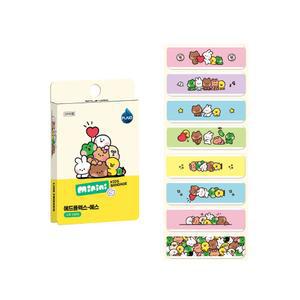 라인프렌즈 탄력밴드 에드플렉스 에스 키즈밴드 16매입 소형 / 고탄력 유아 어린이 반창고 굴곡진 부위에