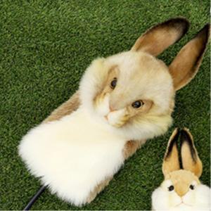 동물봉재인형 쫑긋토끼 골프채 헤드커버 드라이버용 1P 동반자선물 보호 보관용 카바 덮개