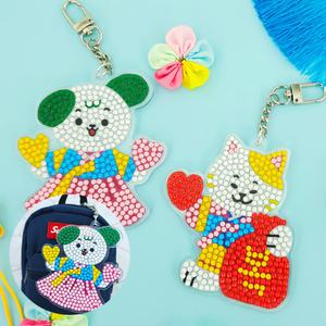 반짝반짝 보석십자수 아크릴 가방고리 만들기 - 새해 옵션