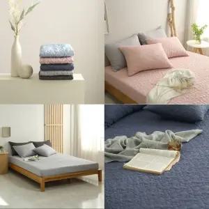 호텔식 누빔 매트리스커버 S SS Q/침대/방수/커버/매트리스/메/트리스/매트/패드/퀸/시트/싱글침대