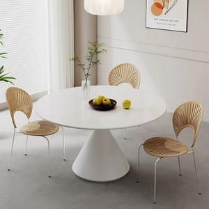 원형 식탁 1200 6인 세라믹 테이블 4인 둥근식탁 반원형 북유럽 화이트