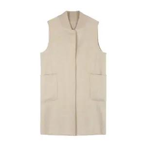 (레코브) 울혼방 롱 핸드메이드 베스트(LC31CZHD008X)