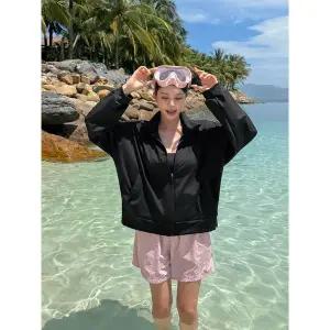 [비바럽]트랙 루즈핏 래쉬가드 SW20274F 여름 하이넥 빅사이즈 수영복 비키니 긴팔 커버.._P392711726