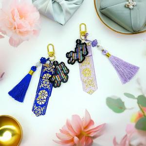 2026 말의 해 말띠해 색동 자개 미니 댕기 새해 기념 키링 만들기 키트 / 외국인선물 한국기념품 자개공방 악세사리 가방고리