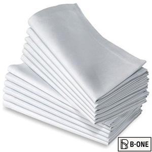 12개 100% 면 레스토랑 디너 천 린넨 화이트 50x50cm 프리미엄 호텔 냅킨