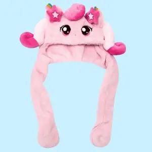 캐치티니핑 하츄핑 움직이는 모자 목도리 어린이 유아 겨울 방한 인형 귀달이 모자