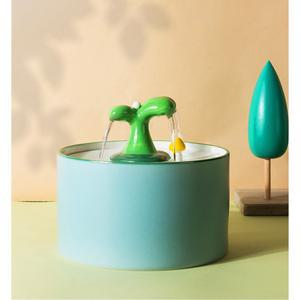 애완동물 자동 세라믹 식수대 스틸 고양이세라믹정수기 머 라이트 자동사료공급기 반려