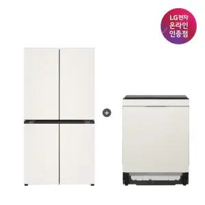 LG 디오스 오브제컬렉션 매직스페이스 냉장고 + LG 디오스 식기세척기 (T875MEE111 + DUE6BGL1E)