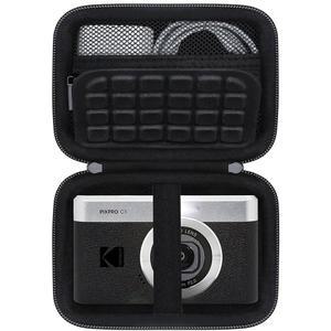 KODAK PIXPRO C1 프렌들리 줌 디지털 카메라용 RAIAL 휴대용 케이스, 브이로그 카메라 하드 여행 가방, 충전 어댑터용 메시 포켓, SD 카드, USB 케이블 및 배터리, 블랙