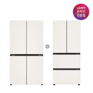 LG 디오스 오브제컬렉션 매직스페이스 냉장고 + LG 디오스 김치톡톡 (T875MEE111 + Z408MEEF23)