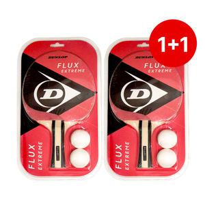 던롭 쉐이크핸드 양면 탁구라켓 2개 탁구공4개 풀세트 입문용 초보자용