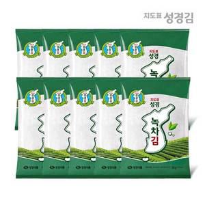 [성경김][본사운영] 지도표 성경김 녹차 전장김 30g 10봉