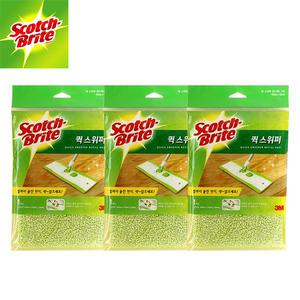 3M 막대걸레 퀵스위퍼 리필패드 3장/ 청소밀대 바닥청소 스카치브라이트