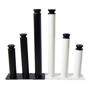 철제 원형 테이블다리 높이조절 가구 책상 화장대 수납장 철재 상다리