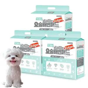 페츠모아 냄새잡는 요술 배변패드 엣지 레몬향, 100개입, 3개