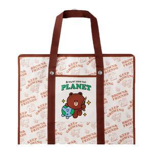 라인프렌즈 타포린백, 특대, 아이보리, 1개