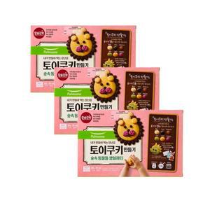 풀무원 토이쿠키 만들기 숲속 동물들 생일파티 300g 3개