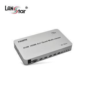 LANstar HDMI 4x1 KVM 멀티뷰어 4K해상도 LS-HDM402KVM-4K