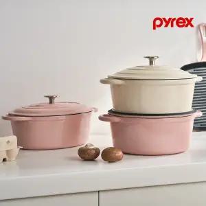 파이렉스 cast iron 법랑 무쇠 주물 양수 냄비 원형 타원형