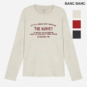 [롯데백화점]뱅뱅 여성 레터링 긴팔 라운드 티셔츠 FTJ703