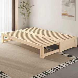 확장형 평상 침대 접이식 벤치 소파 원목 들마루 정자 180x(60-100) 심플형