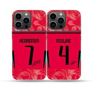 2426대한민국 국대 축구팀 손흥민 이강인 김민재 유니폼 백커버 폰케이스 / 갤럭시S아이폰노트퀀텀 2026북