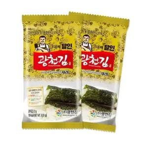 광천김 달인 미니 도시락김 240봉 /조미김/도시락김