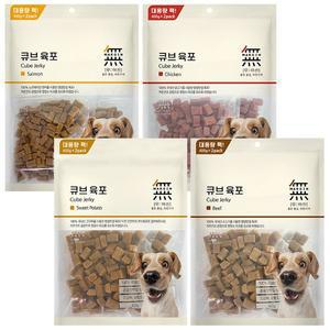 무마진 큐브 육포 800g 4종 (소고기,치킨,연어,고구마)