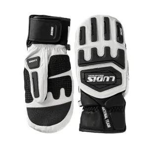 루디스 국가대표 LUP01MG11 화이트 알파인 스키 보드 레이싱 벙어리 방한 가죽 장갑