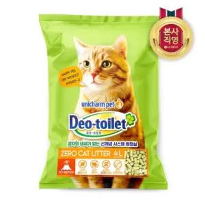 LG유니참 감자사막화 Zero 고양이모래 4L x 1개