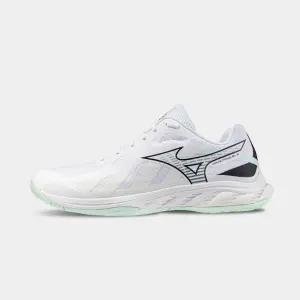 미즈노 탁구화 웨이브팡 EL2 71GA242315  화이트 라임 배드민턴화 피클볼화 체대입시화 (71GA242302)