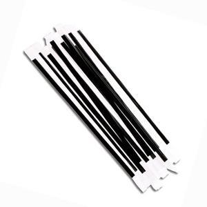 테이크아웃 커피스틱 개별 비닐포장 18cm/블랙 1000개 커피 빨대 스트로우 스틱