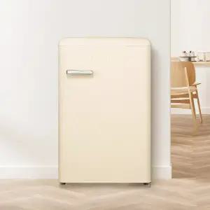 쿠잉 레트로 김치냉장고 REF-K100SC 스탠드형 1도어 소형 미니 작은 온도 냉장 냉동 겸용