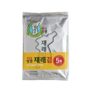 [지도표 성경김] 재래 전장김 (5봉) (20g*5)