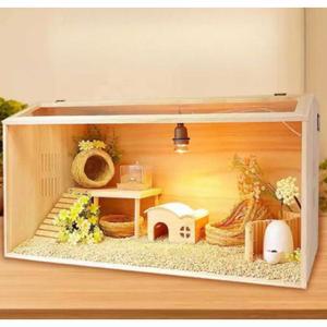 100 120 원목 햄스터 케이지 고슴도치 사육 애완동물 상자 대형