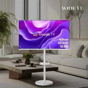 와이드무빙뷰 화이트에디션 클래식 삼탠바이미 셋트 QLED 43인치 4K UHD 스마트 이동식 TV 중소바이미