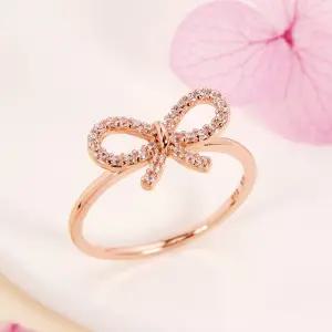 14K 큐빅 애니 매듭 리본 반지 NPR41530