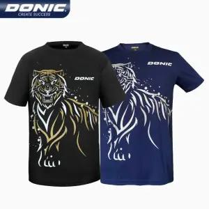 도닉 DONIC 타이거 탁구 반팔 티셔츠 남여공용 빅사이즈 상의 유니폼 83237 강습