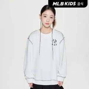 [MLB키즈](공식)25FW 스트릿 베이직 로고 아트웍 맨투맨 NY (Ivory)