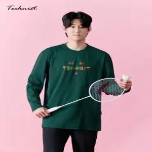 테크니스트 아울렛 TNT54114 코튼라이크 긴팔티 남여공용 캐쥬얼 운동복 배드민턴 탁구 스쿼시 스포츠웨어