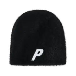 [정품] 팔라스 Palace Faux Mohair P Nein Cuff Beanie 블랙 - 25FW 포우 모헤어 나인 커프 비니 779701