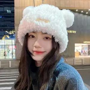 귀여운 겨울 거울모자 고품질 방한모 모자 스타일 뽀글이