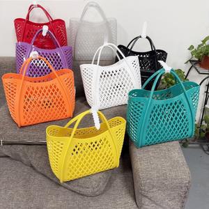 실리콘 수영가방 사우나 목욕 비치백 바구니 샤워가방