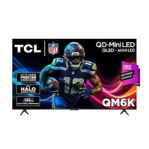 TCL 75인치 클래스 QM6K 시리즈 QD-미니 LED 4K UHD 구글 스마트 TV 최고가 미니 - QLED, 144Hz, 288Hz 게임 속도, 고대비 화면, 온쿄 오디오, 돌비 애트모스(75QM6K, 2025 모델)