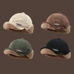 털모자 비니 귀달이 방한모 귀여운 코듀로이 겉감 뽀글이 안감