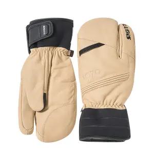 루디스 스노우프로 LUPDUG03 베이지 스키 보드 삼지 방한 가죽 장갑
